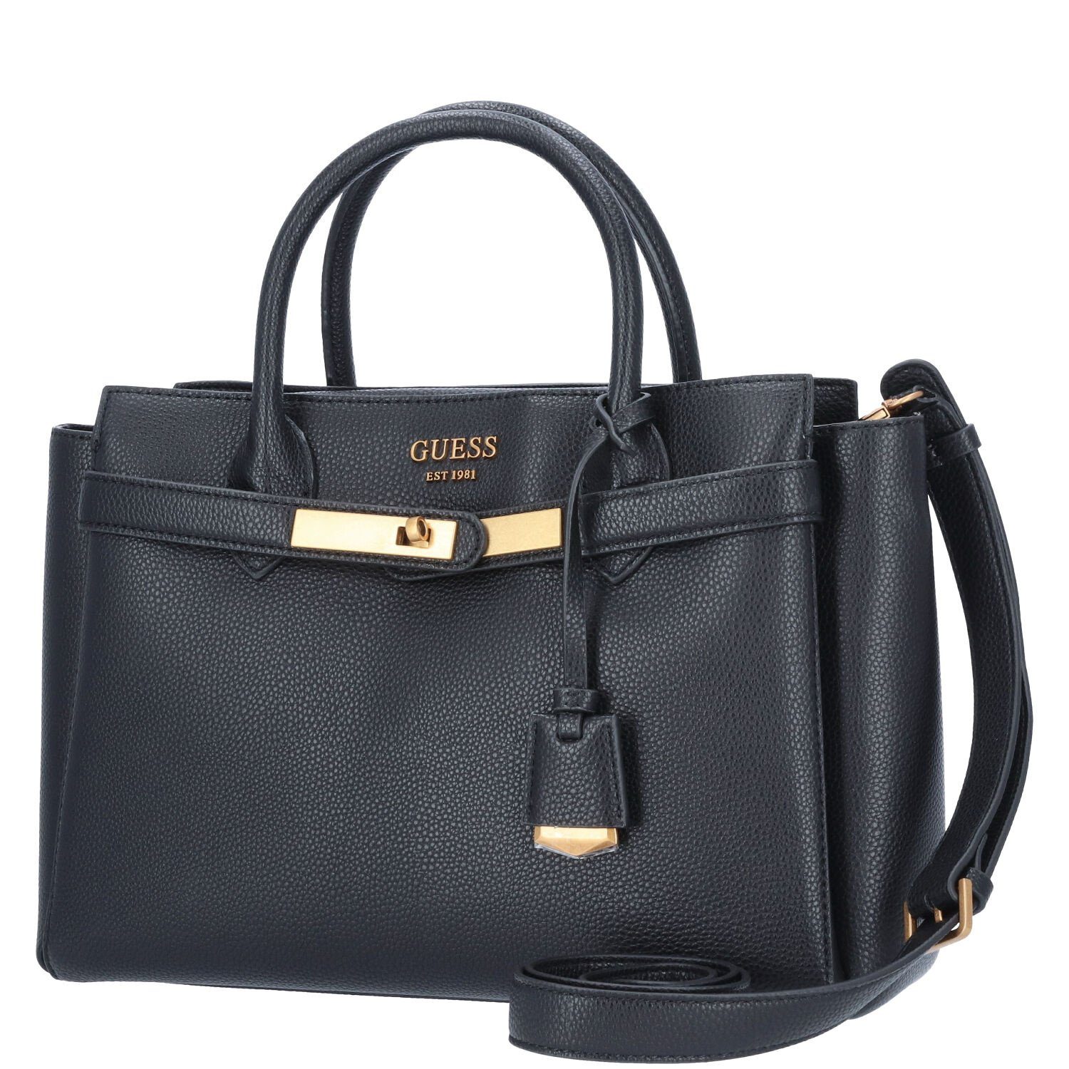 Guess Umhängetasche GUESS Damen Handtasche Enisa Black (1, 1-tlg., 1)