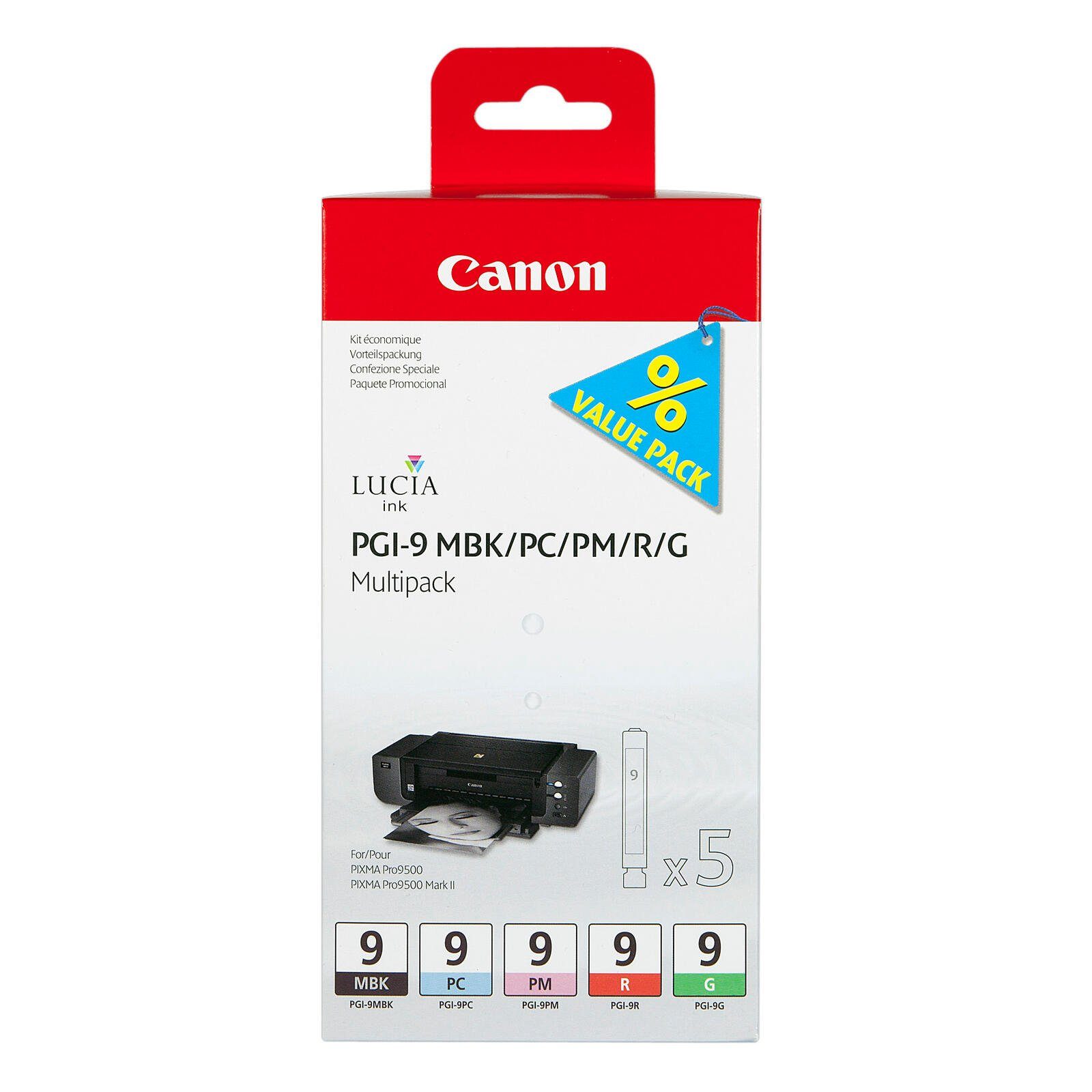 5er-Multipack Canon PGI-9 Canon Druckerpatronen Tintenpatrone