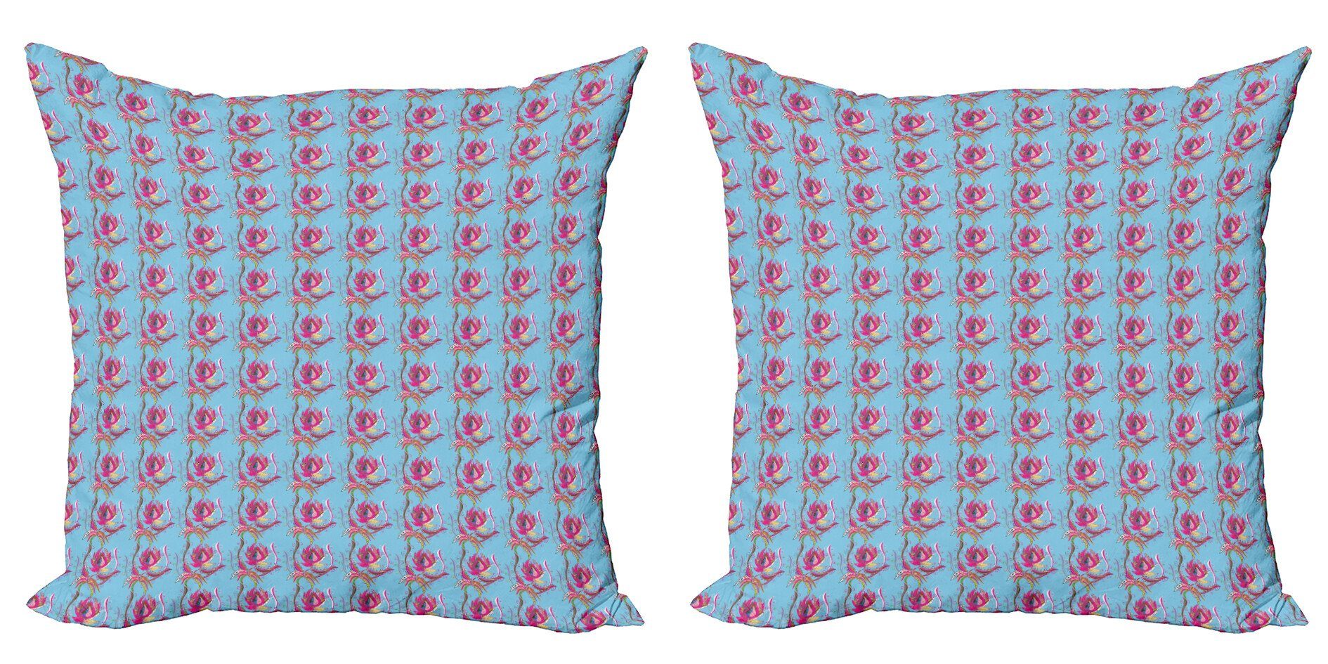 Kissenbezüge Modern Accent Doppelseitiger Digitaldruck, Abakuhaus (2 Stück), Blume Chaotische Boho Oriental Tulip