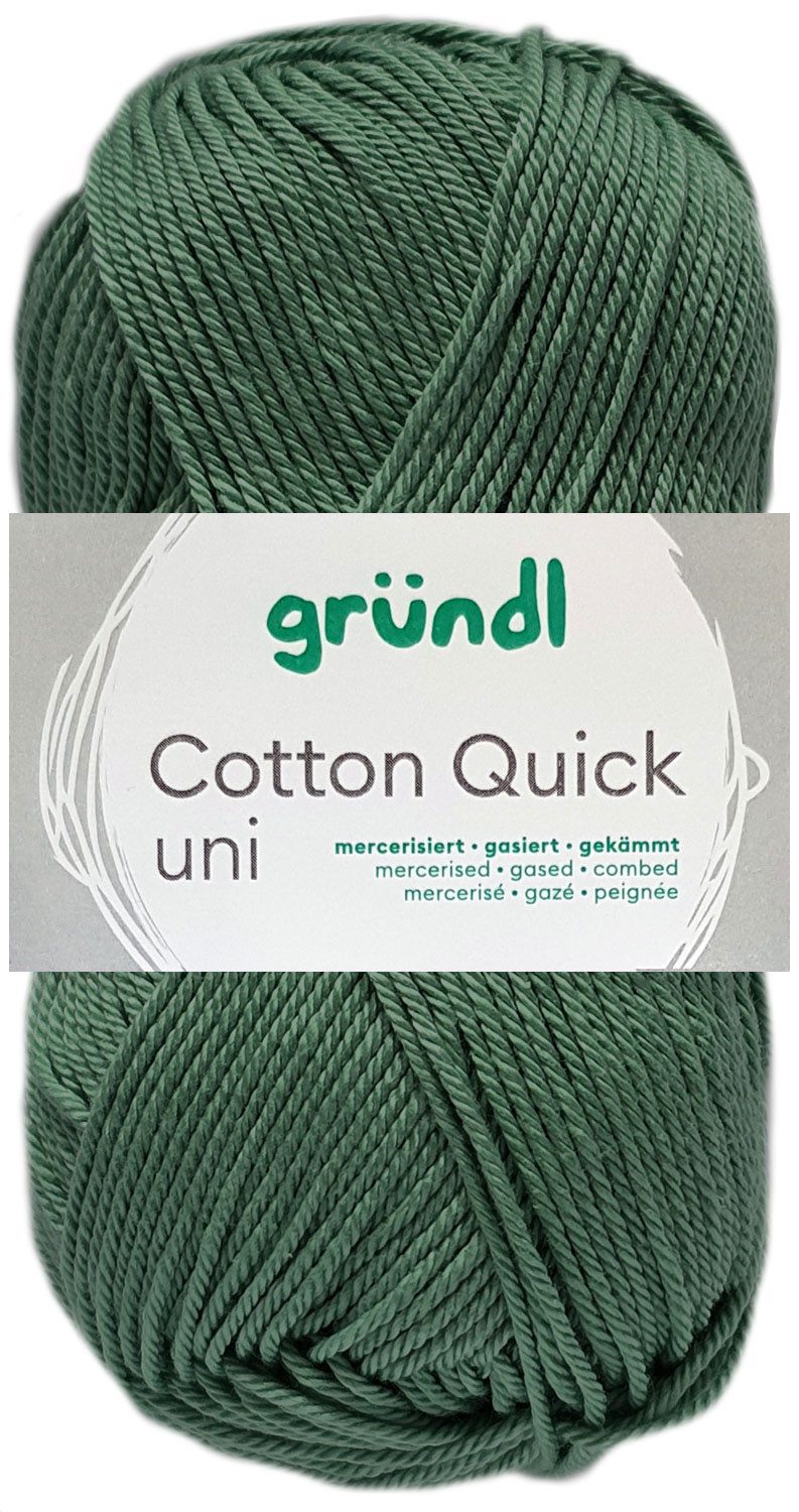 Gründl 50 Gramm Gründl Cotton Quick Uni Farbauswahl Häkelwolle