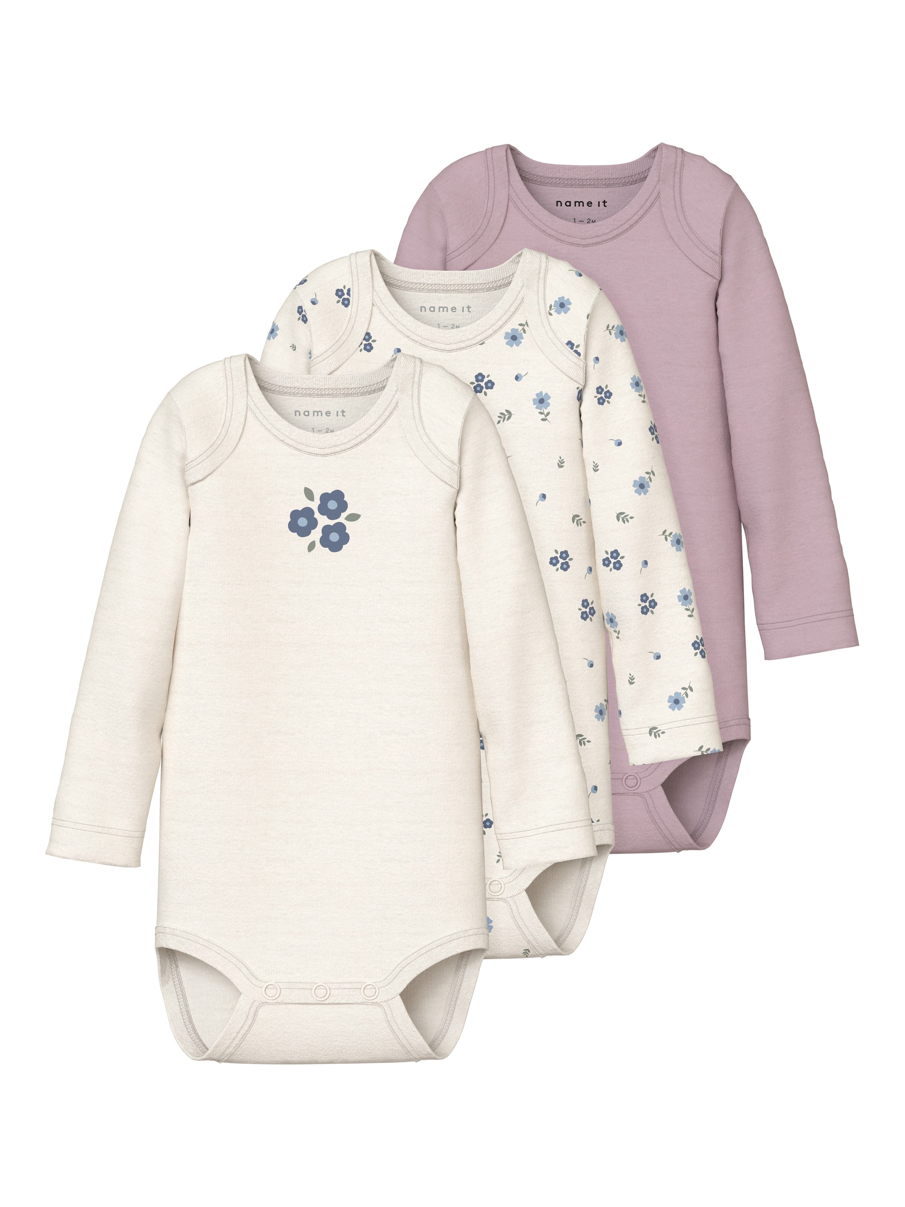 Body NBFBODY 3P LS JET STREAM FLOWER NOOS