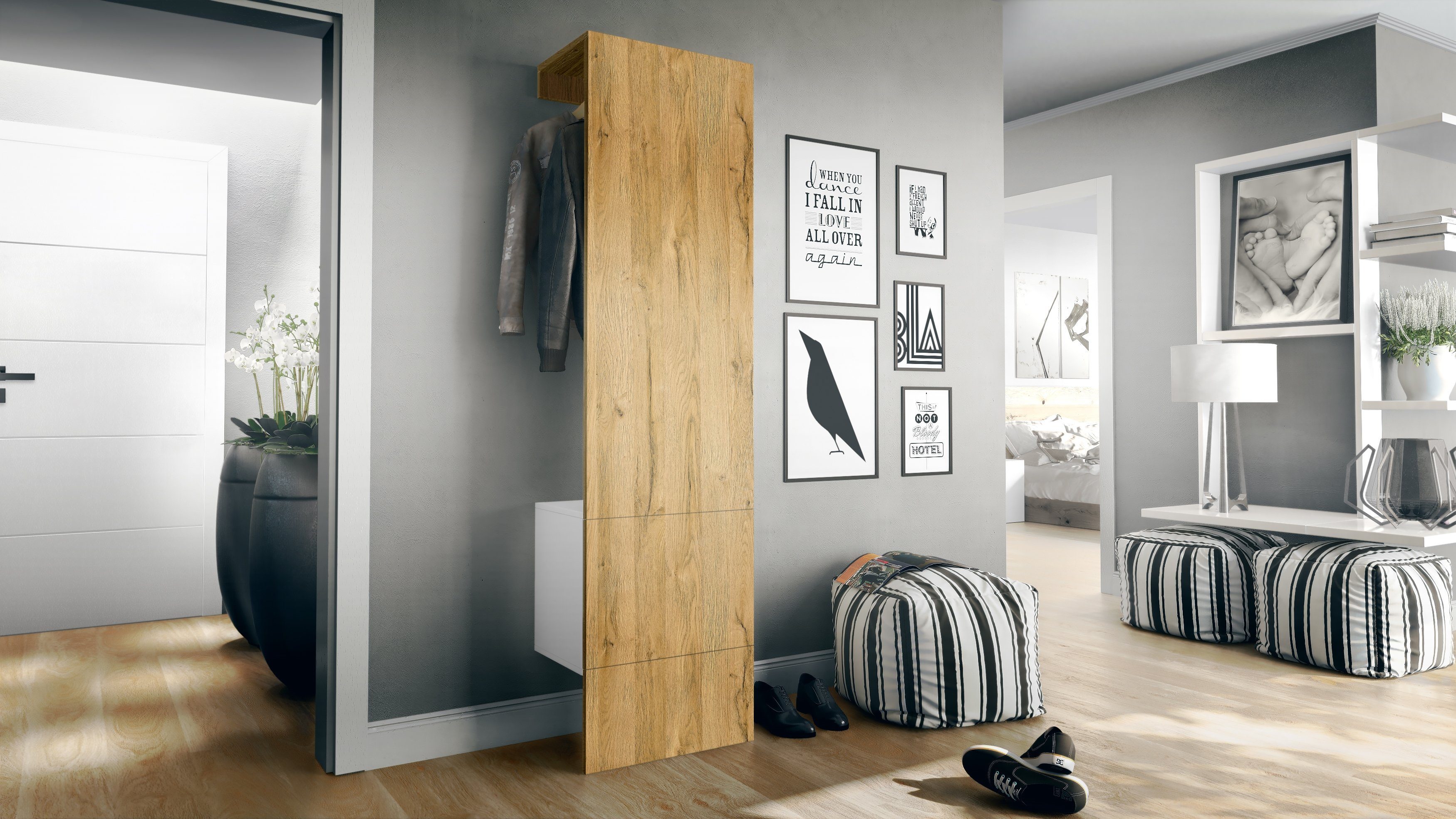 Vladon Garderoben-Set Carlton Set 5, (Wandgarderobe günstig online kaufen
