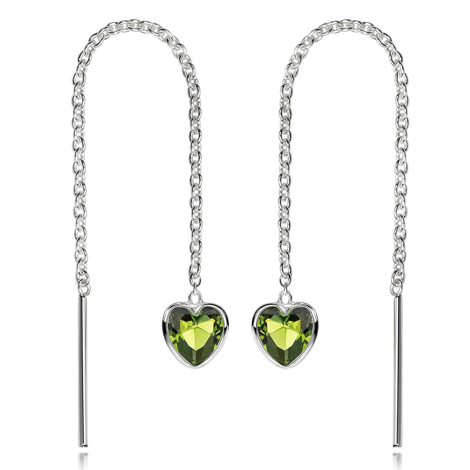 Materia Paar Ohrhänger Damen Silber Herz günstig online kaufen