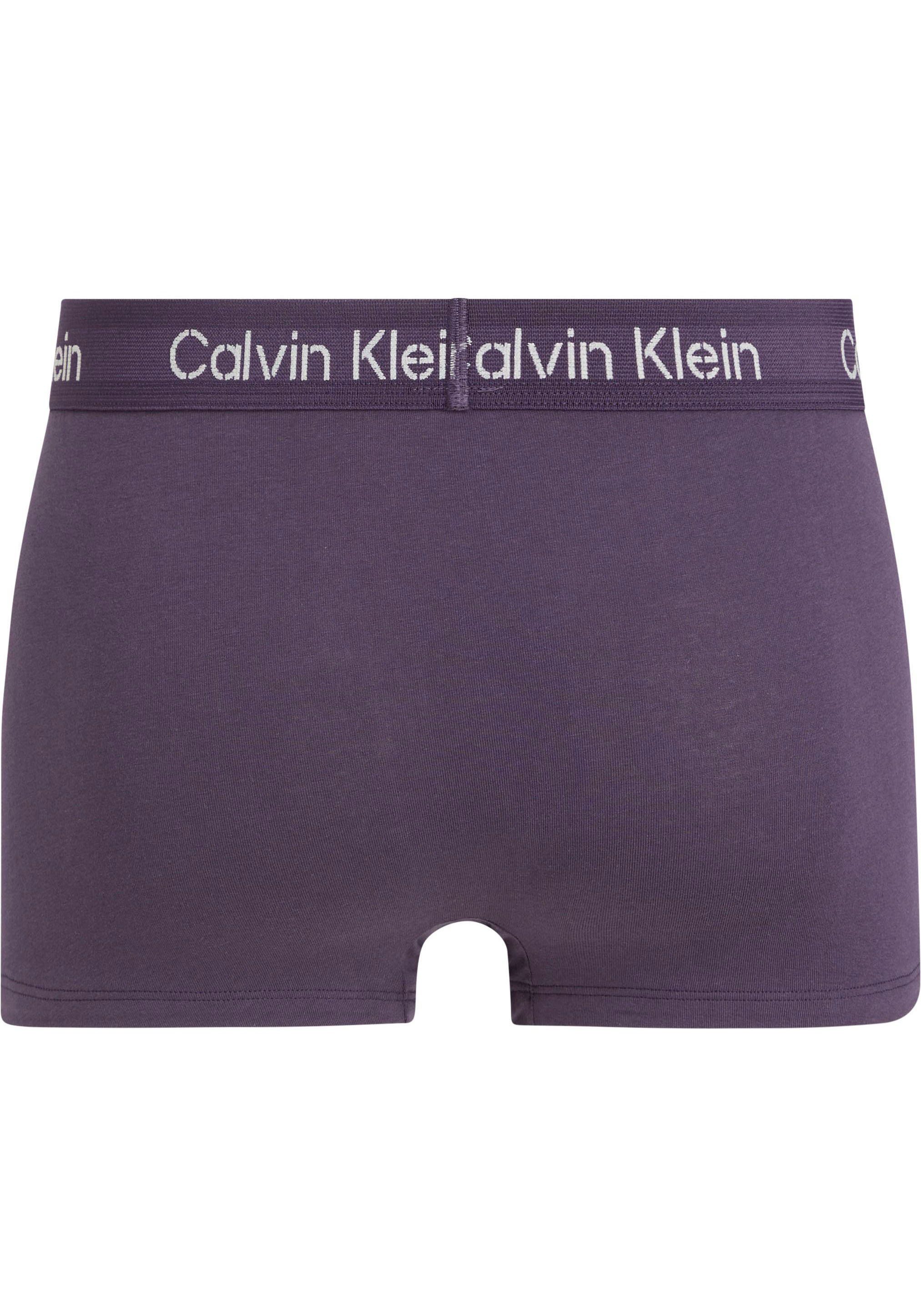 BONE_WT,_NSHD,_COFFEE_LIQUEUR (Packung, Trunk Calvin TRUNK RISE 3PK LOW Klein mit 3er-Pack) Underwear Logo-Elastikbund