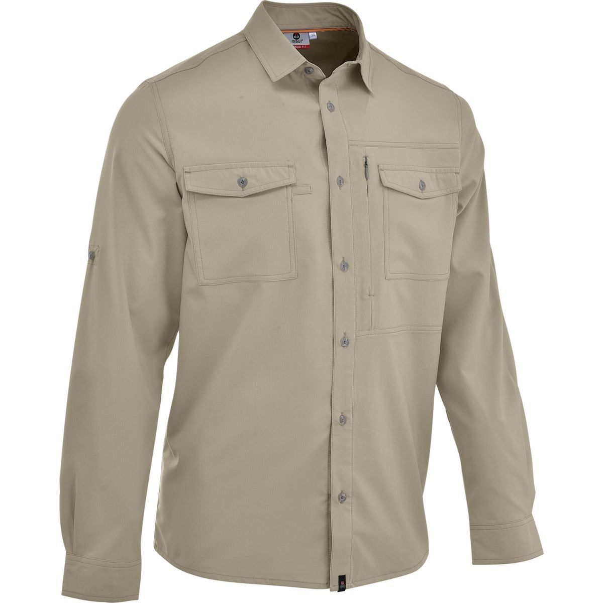 Maul Sport® Outdoorbluse Andaluz Ultra-sp - 1/1 Hemd uni el.-IS Klassisches Krempelarm Hemd unifarben