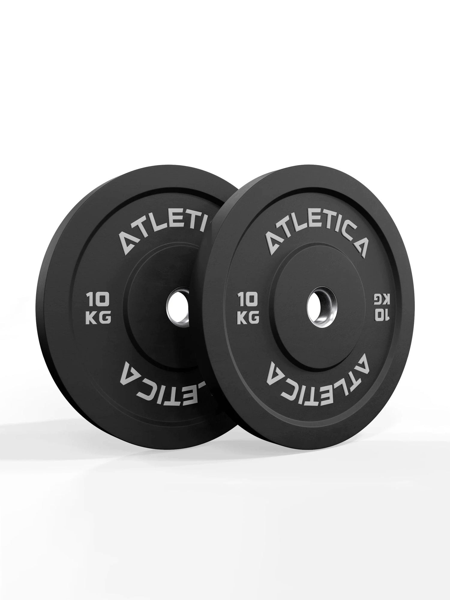ATLETICA Hantelscheiben Bumper Plates, Paar, Ø 50 mm Edelstahlring, 5 kg, (2-tlg)