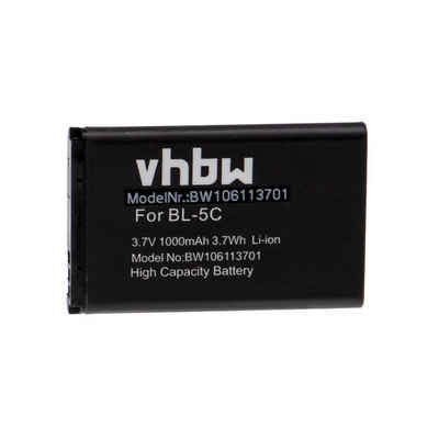 vhbw kompatibel mit Bea-fon C220, C400 Smartphone-Akku Li-Ion 1000 mAh (3,7 V)