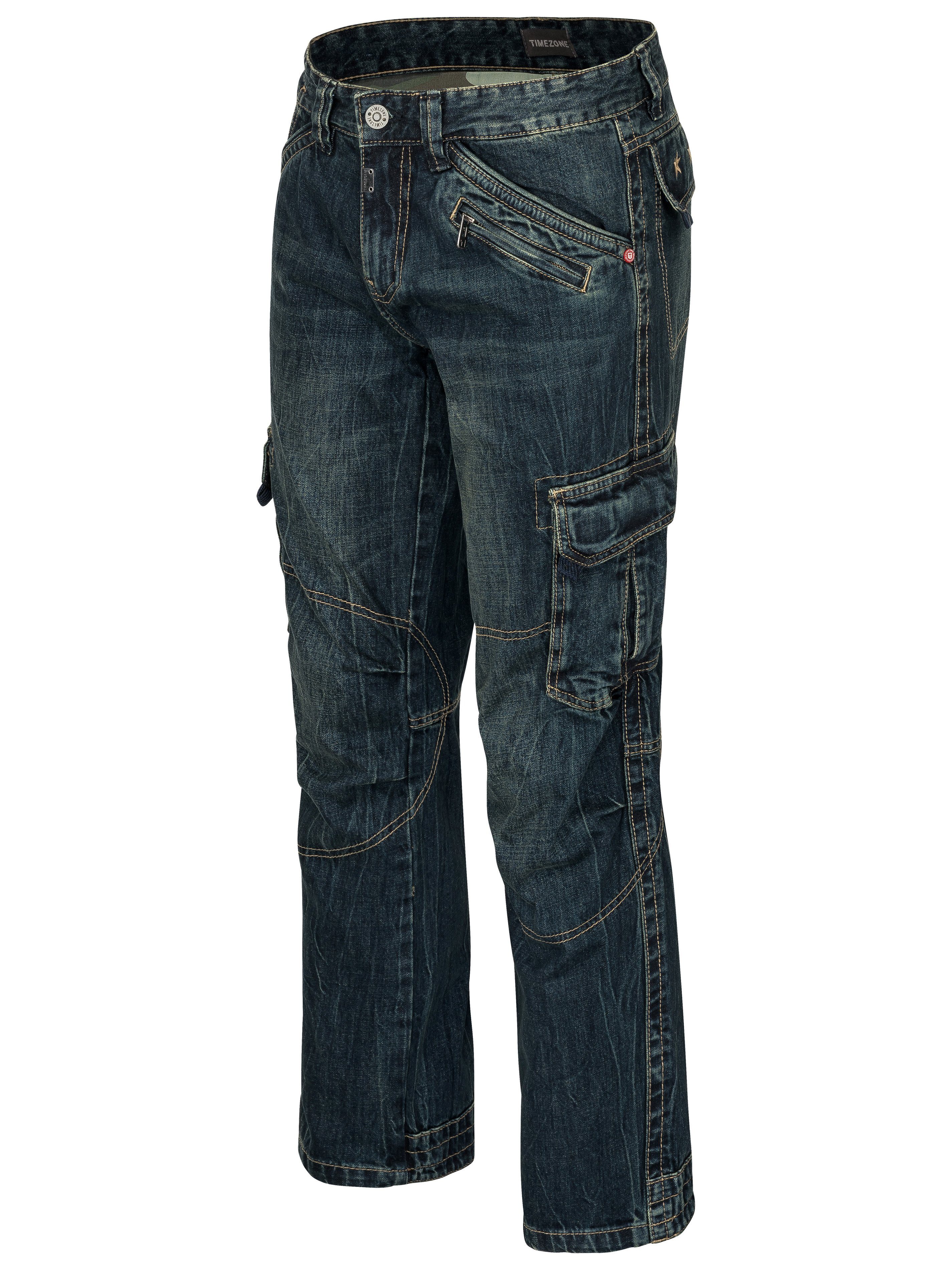 TIMEZONE Cargohose Benito TZ 3387 oder 3983 Jeanscargohose Cargohose Urban Indigo Wash