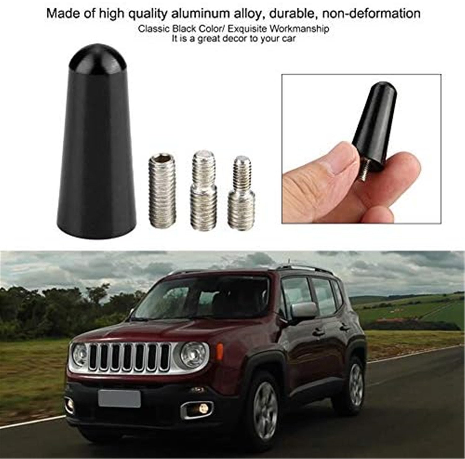 Olotos universal Auto Antenne Kurz Stab KFZ PKW Dach AM FM Radio Kurzstab Dachantenne