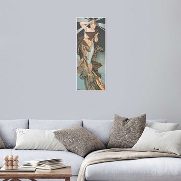 Posterlounge Poster Alfons Mucha, Der Mond und die Sterne - Der Morgenstern, Malerei