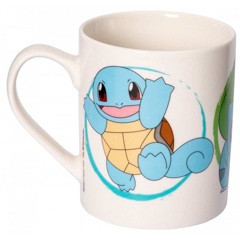 joojee Kaffeeservice joojee Pokémon Starter Tasse 325ml für Fans., 325 Personen, Hochwertige Keramik