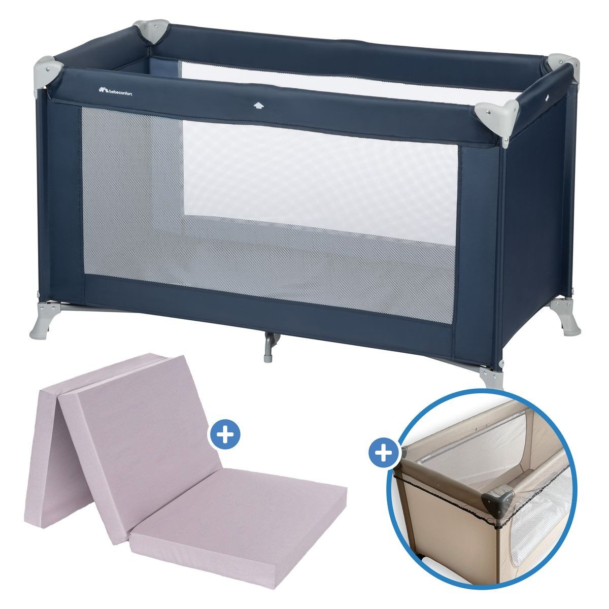 Baby-Reisebett Soft Dreams - Navy Blue