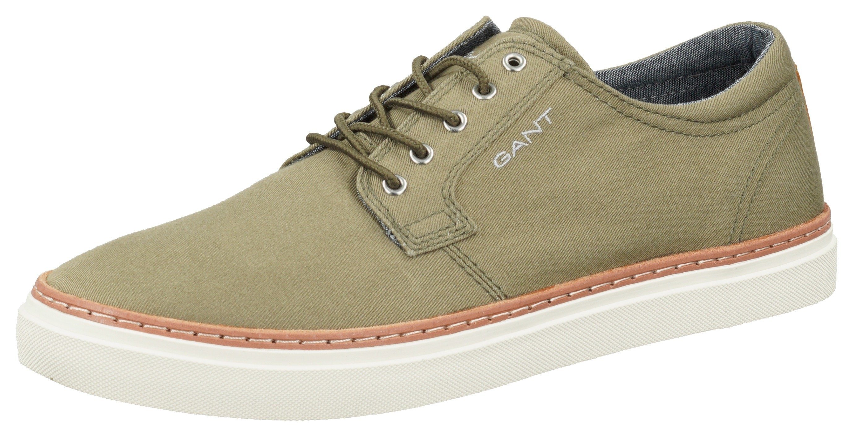 Gant Prepville Sneaker mit Lederpaspelierung, Freizeitschuh, Halbschuh, Schnürschuh