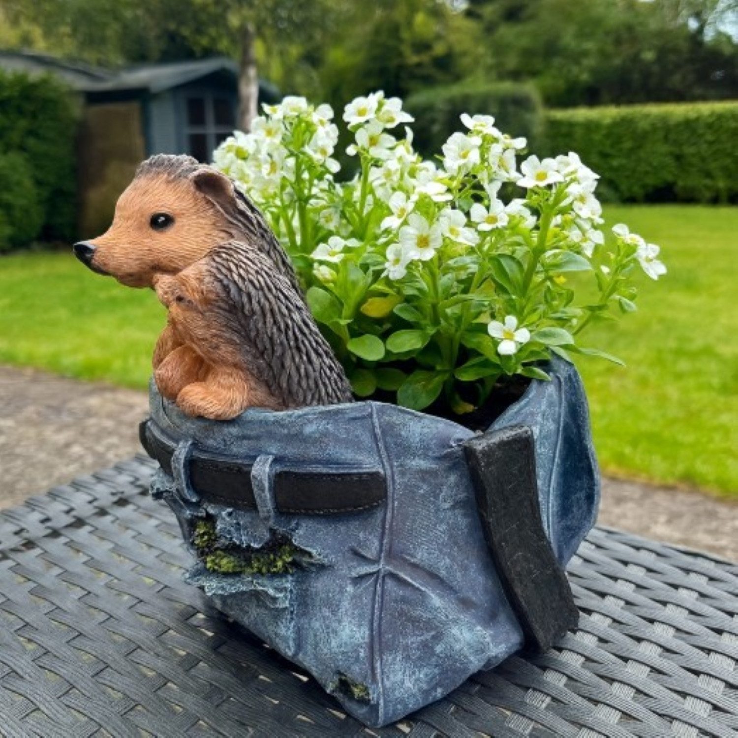 Online-Fuchs Gartenfigur für außen - niedliche Igel mit Blumentopf - Dekofi günstig online kaufen