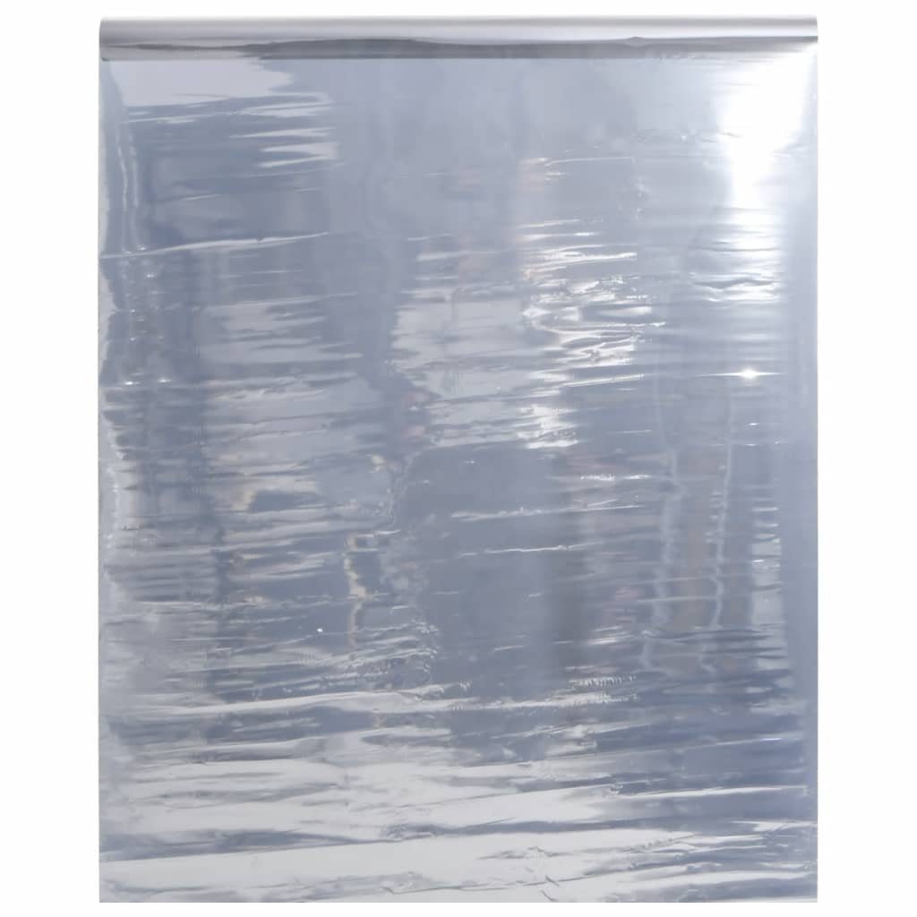 Fensterfolie Sonnenschutzfolie Statisch Reflektierend Silbern 45x1000 cm PVC