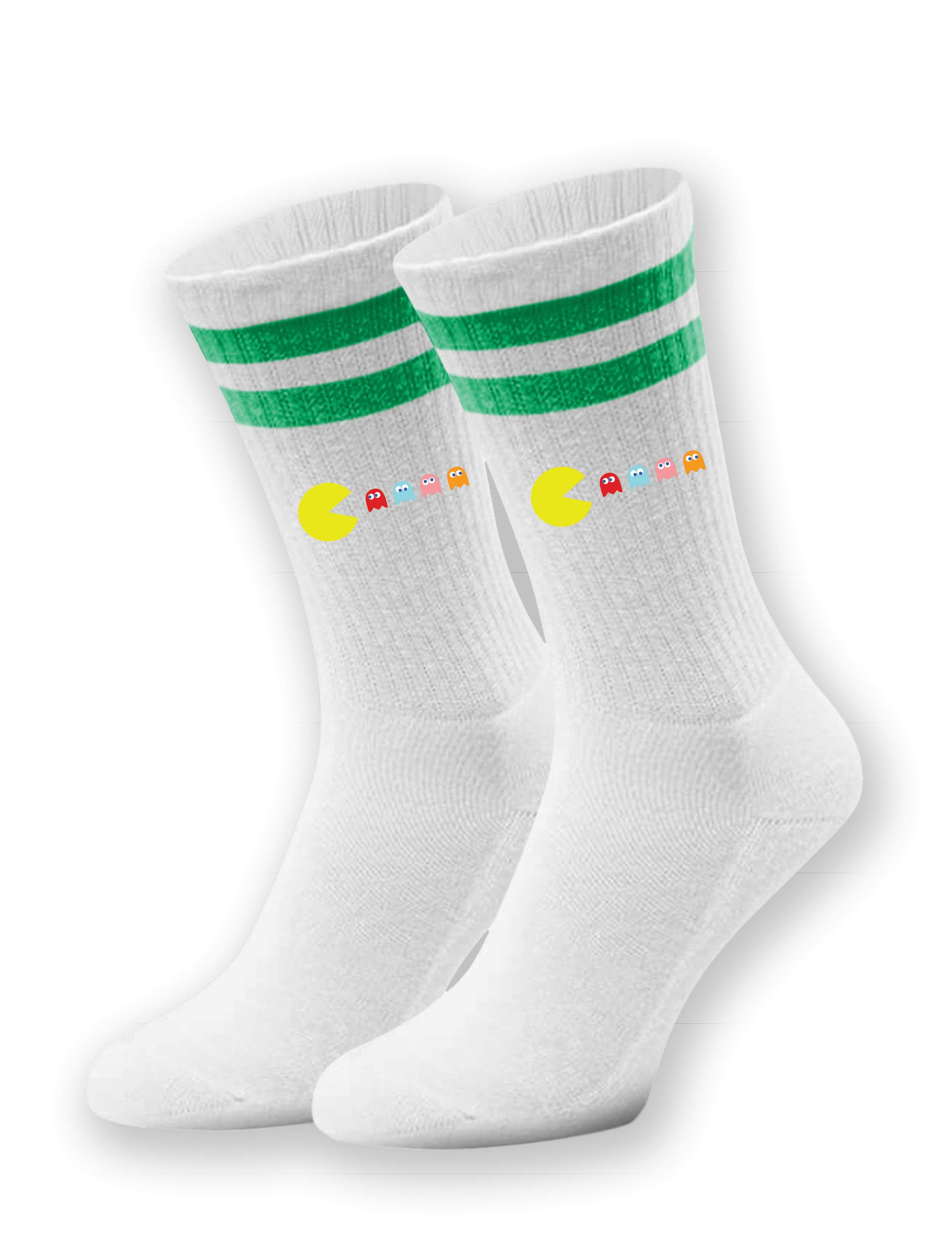 Tennissocken Unisex Socken "Pacman Retro" Aufdruck lustig Geschenk Statement