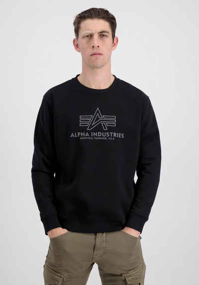 Alpha Industries Sweater ALPHA INDUSTRIES Men - Sweatshirts Basic Sweater Embroidery