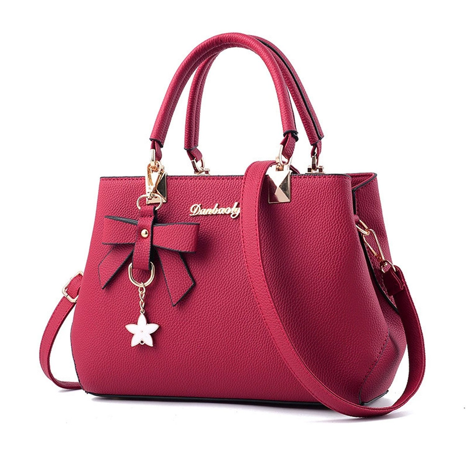 Henkeltasche Henkeltasche, Crossbody, mit Top Carry Handle und Cute Bow Knot