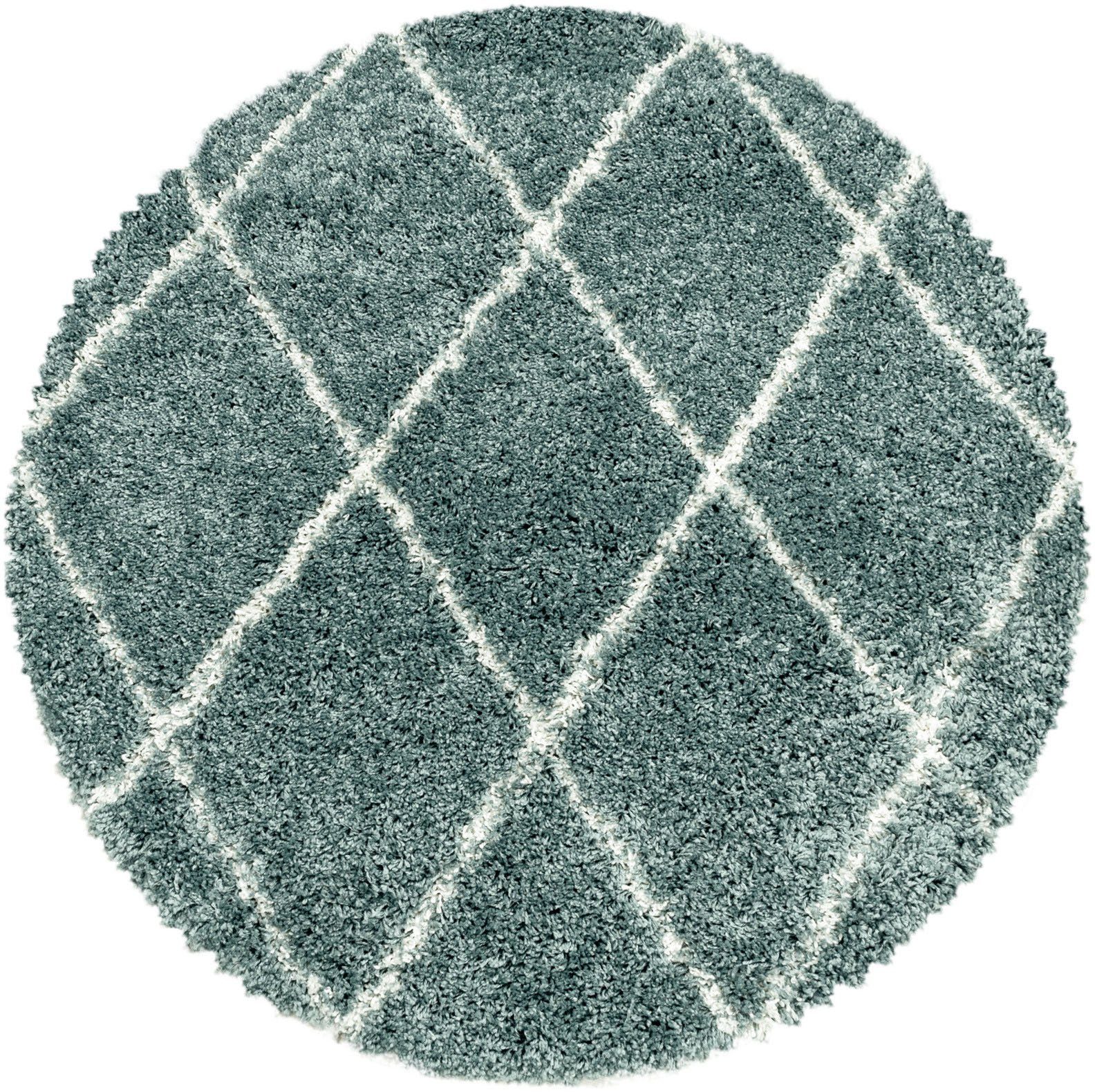 Ayyildiz Teppiche Hochflor-Teppich »ALVOR 3401«, rund, 50 mm Höhe, Shaggy, günstig online kaufen