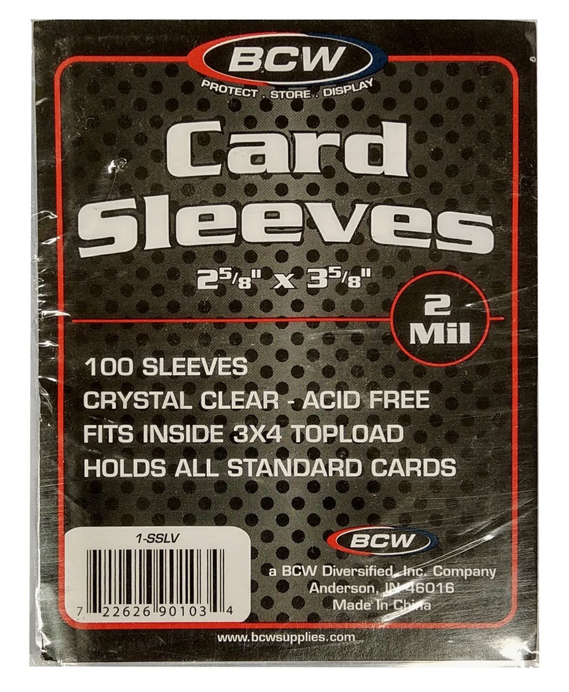 BCW Sammelkarte 100 BCW Soft Sleeves Clear / Transparent (66mm x 92mm)