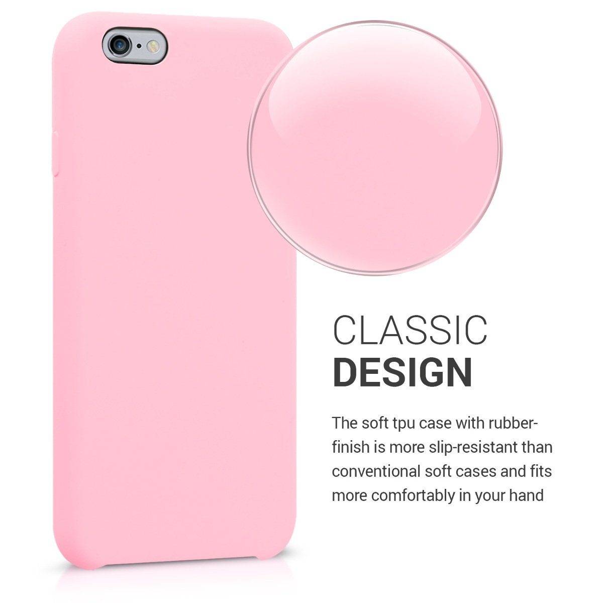 kwmobile Handyhülle Handyhülle für Apple iPhone 6 / 6S Hülle, Weiches Handy Silikon Case - Schutzhülle Cover