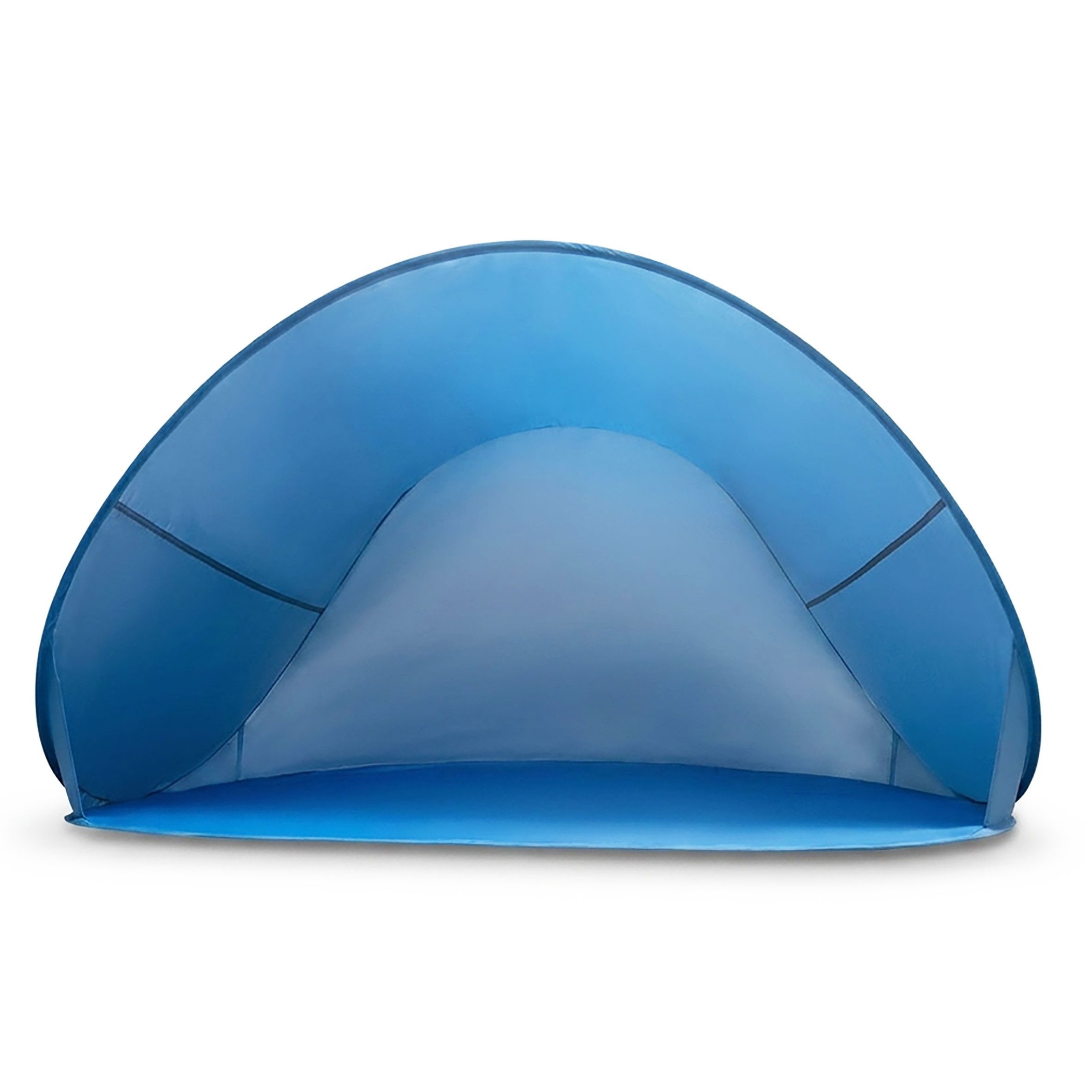 Spetebo Strandmuschel Pop Up Strandmuschel blau mit Tragetasche - 145 x 100 cm, Personen: 2 (Stück, 1 tlg., Strandmuschel), Strand Zelt selbstaufstellend mit UV – Bild 5 von 5