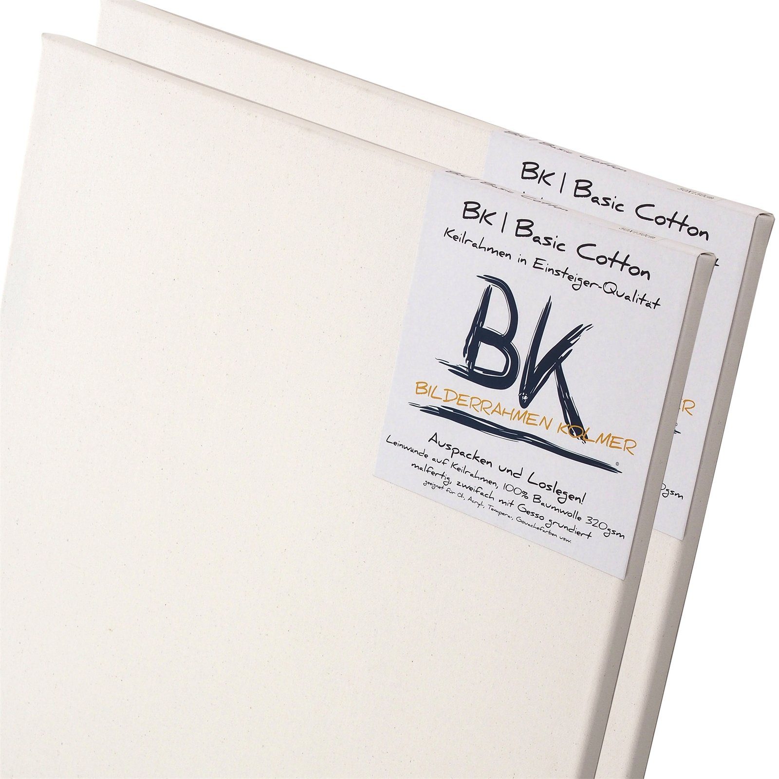 Keilrahmen 2 B.K. BASIC Leinwände, 50x150 cm, auf Keilrahmen, 100% Baumwolle
