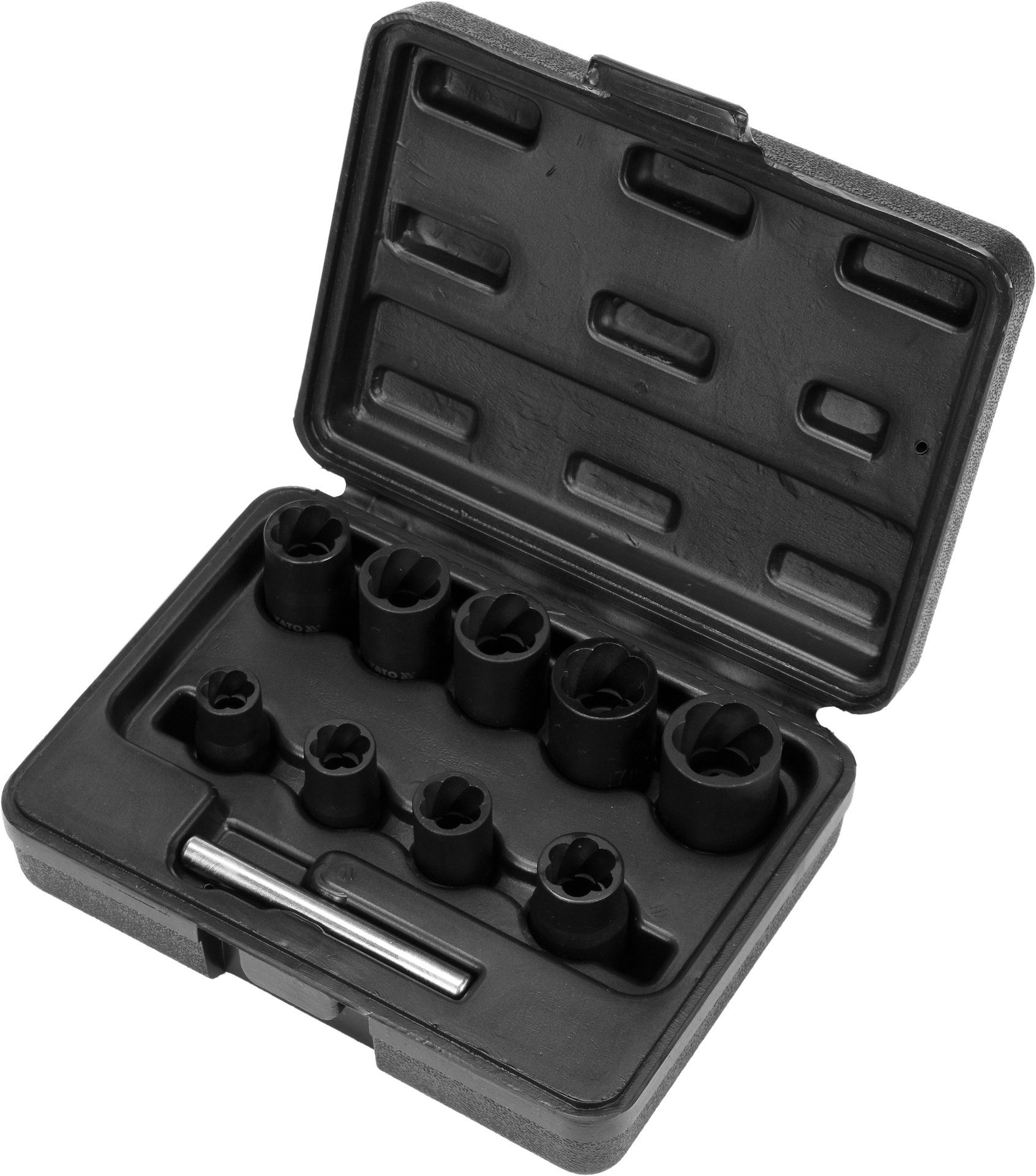 Yato Bit-Schraubendreher Schraubenausdreher-Set 3/8" 10-tlg., (Schraubenausdreher-Set 3/8" 10-tlg., Schraubenausdreher-Set 3/8" 10-tlg)