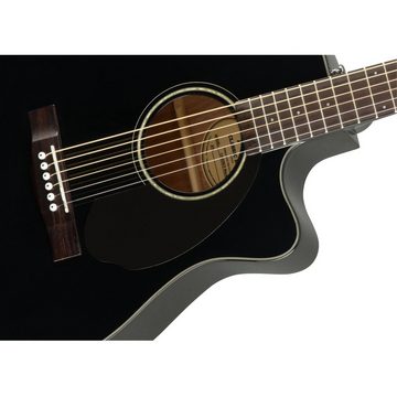 Fender Westerngitarre, Westerngitarren, 000/OM Gitarren, CC-60SCE Black - Westerngitarre