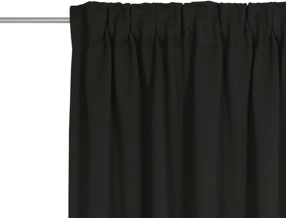 Maß Newbury, schwarz (1 blickdicht, Multifunktionsband Wirth, St), nach Vorhang