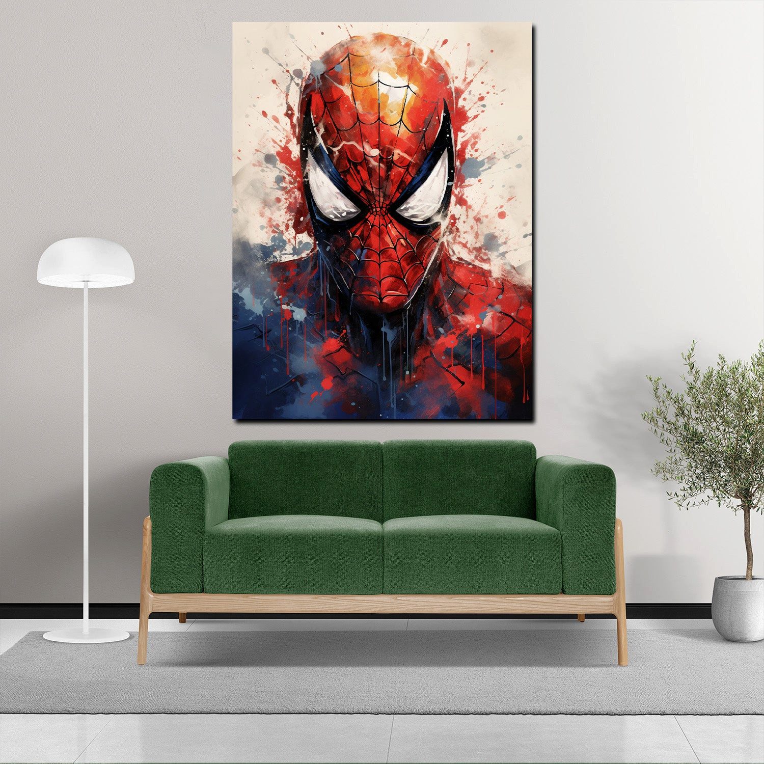 Artedinoi Leinwandbild Pop Art abstrakt Spider Man Leinwandbild Wandbild Kunstdruck XL Wandde, Comic-Superheld, abstrakt