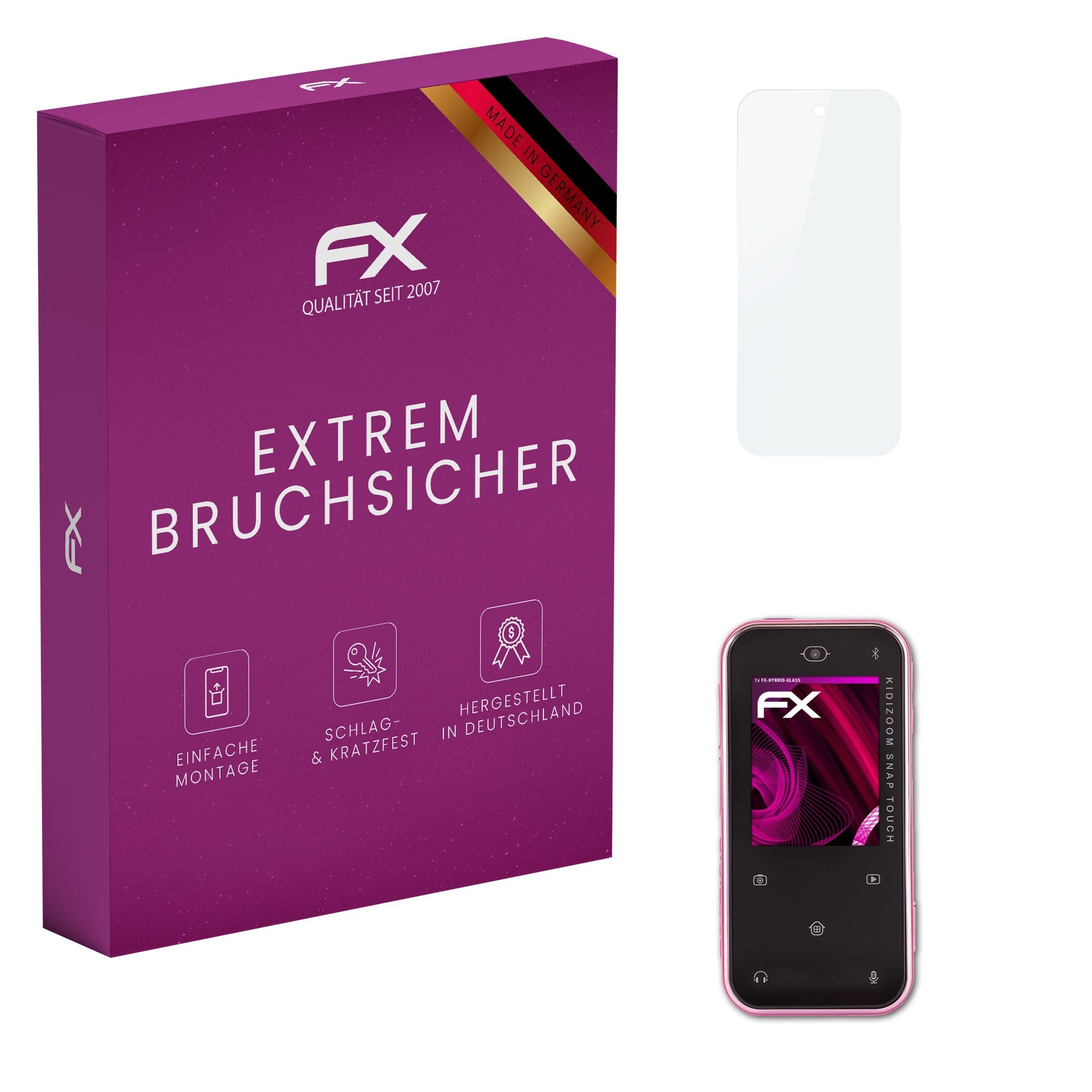 Schutzfolie Panzerglasfolie für VTech KidiZoom Snap Touch