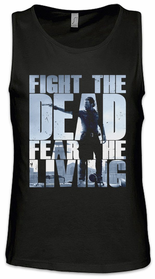 Urban Backwoods Tanktop Fight The Dead Fear The Living III Ärmelloses T-Shirt Walking Rick Zombie Walker Day of