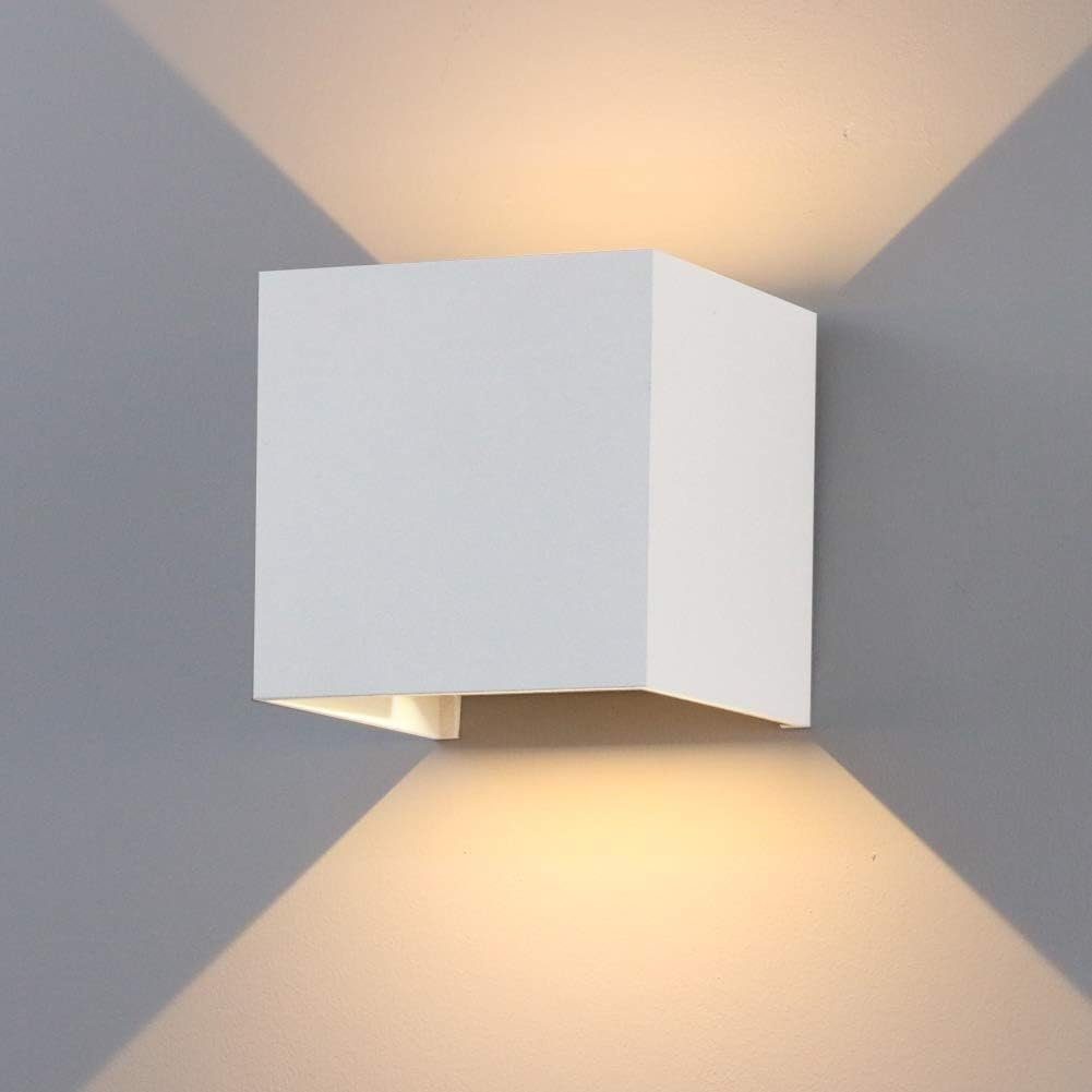 Jormftte Wandleuchte Lichtstrahl dekorative Weiß Wandlampen,LED-Wandbeleuchtung,Einstellbarer