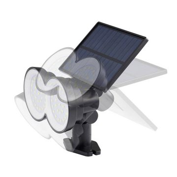 Sygonix LED Solarleuchte LED-Solar-Spieß-Leuchte, Lichtaustritt einstellbar, Mit Erdspieß, Mit Schalter