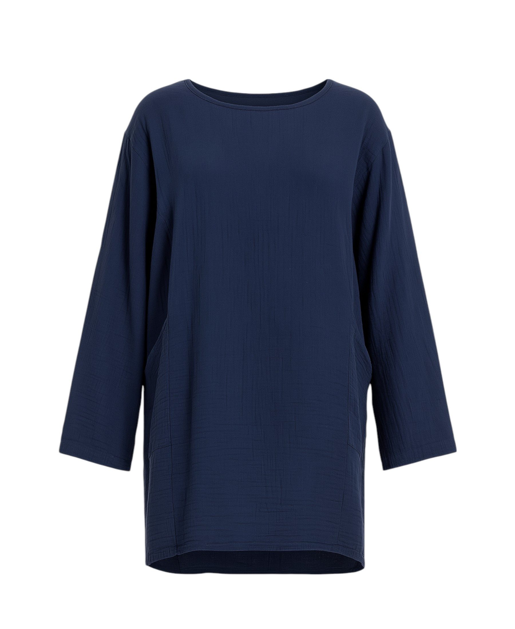 WENOR Schlupfbluse Oversize Musselin Einheitsgröße 34–44, 100 % Baumwolle, günstig online kaufen