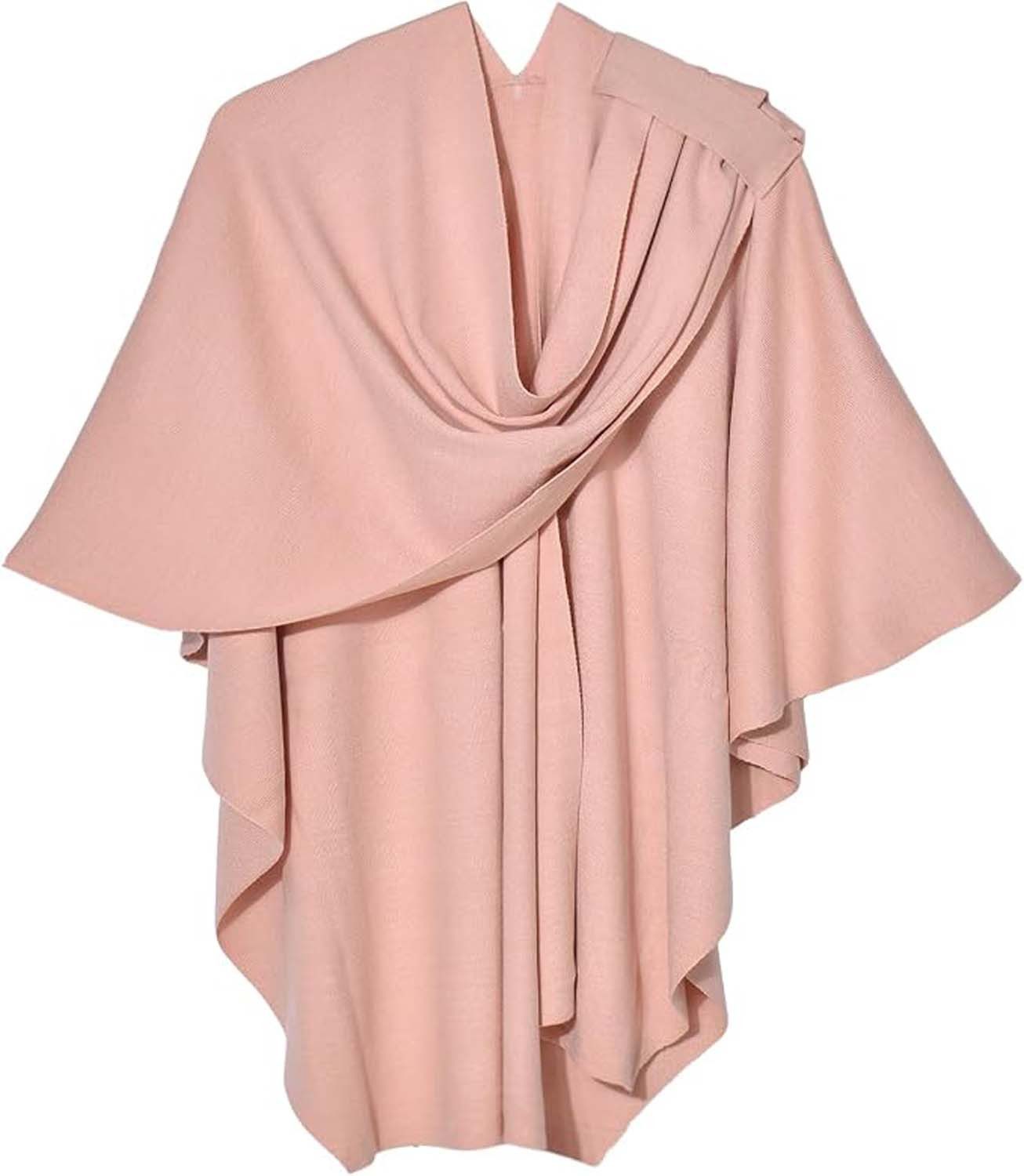 nsihing Poncho Damen Poncho Schal Strick Cape Cardigan Weich für Herbst Winter