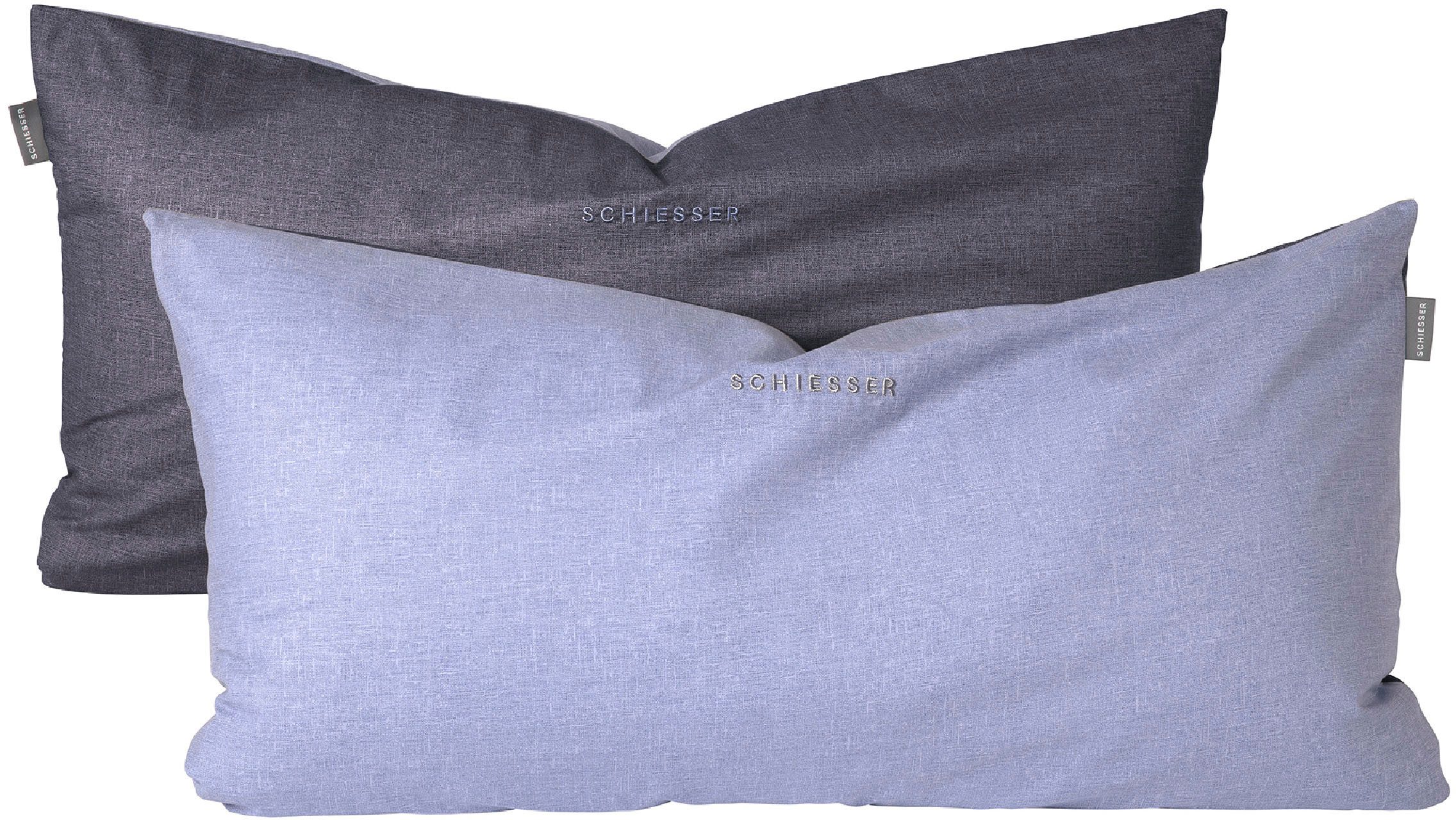 Schiesser Kissenhüllen Doubleface aus weicher Baumwolle günstig online kaufen