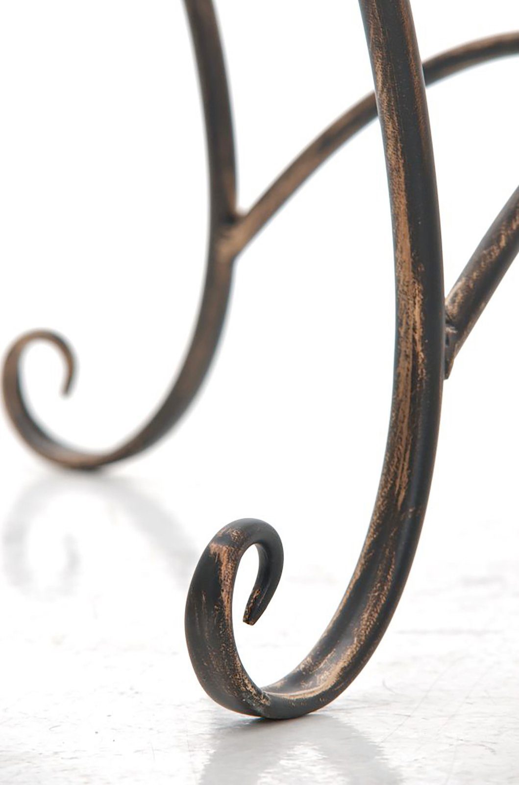 kunstvolle Sheela, CLP bronze & Beine geschwungene Gartentisch Verzierungen