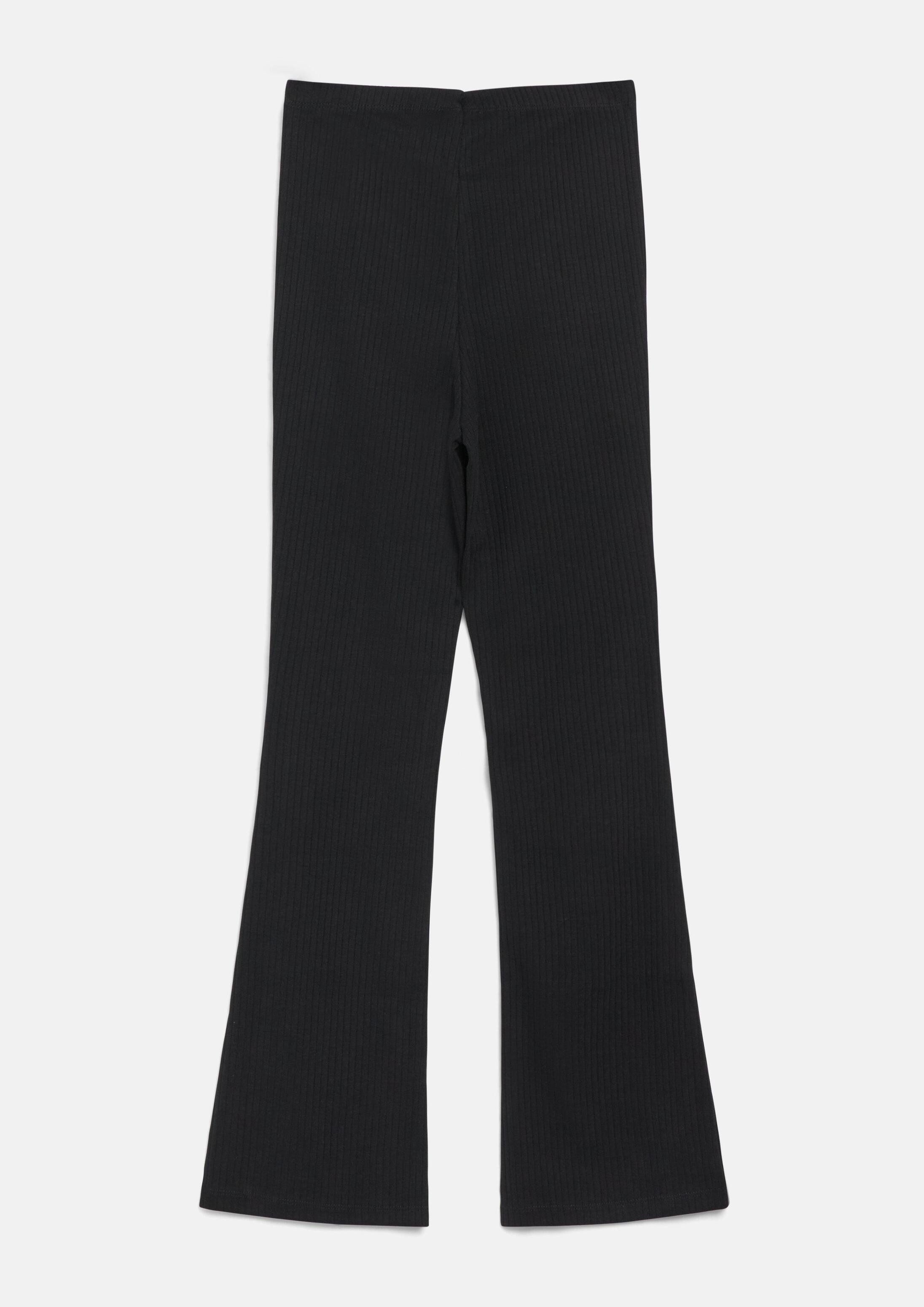 s.Oliver Leggings Leggings Flared Leggings mit High Rise und Rippstruktur – Bild 2 von 4