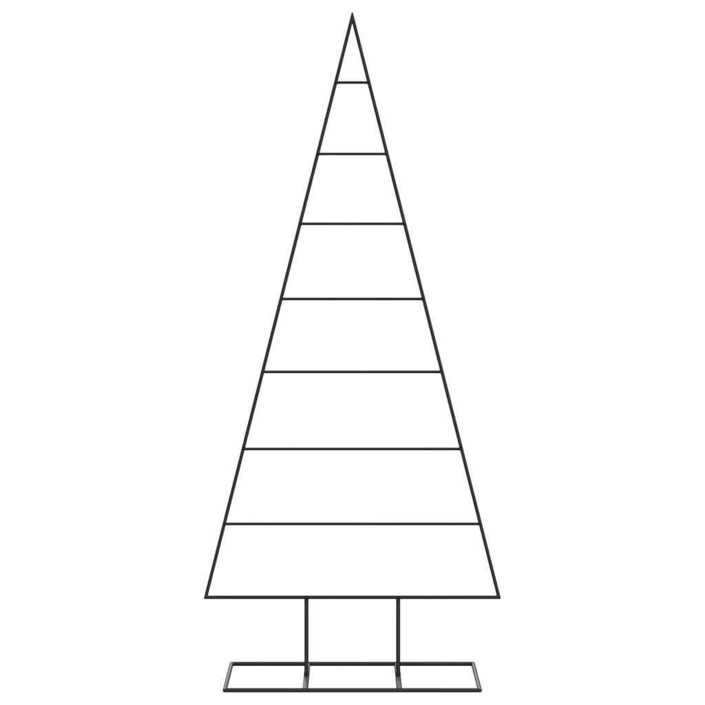 vidaXL Künstlicher Weihnachtsbaum Metall-Weihnachtsbaum für Dekorationen Schwarz 180 cm – Bild 3 von 5