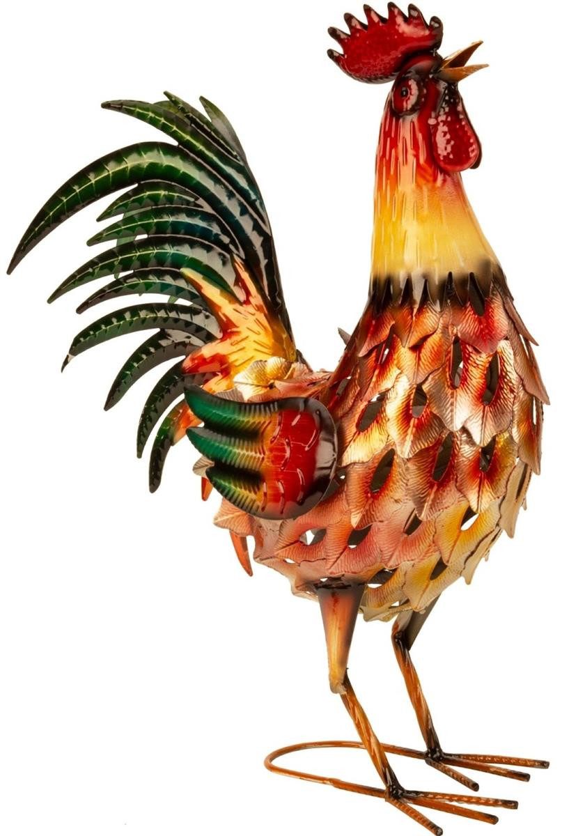 Geschenkestadl Tierfigur Hahn XXL Metallhahn 55cm Tierfigur Bauernhof Hof G günstig online kaufen