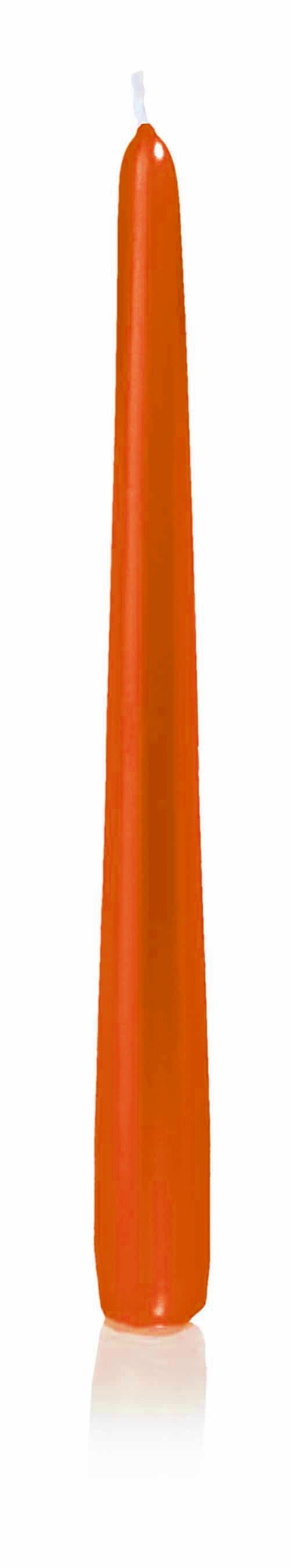 INNA-Glas Tafelkerze Punch Kerze PALINA, orange, 25cm, Ø 2,5cm, 8h - Made in Germany