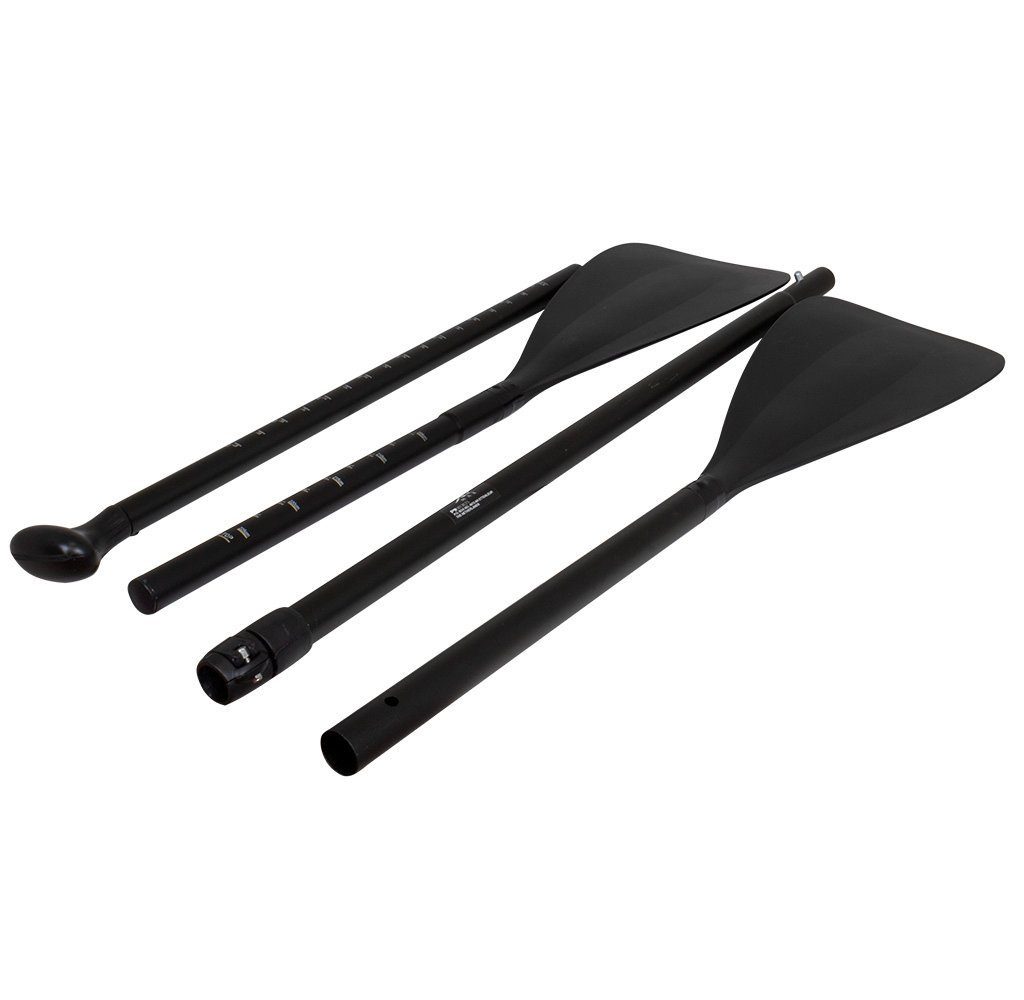 Trendyshop365 Multifunktions SUP-Paddel, (4-St., (2x Ruderblatt 2x Schaft), Kombi-Paddel bis 225cm (Stechpaddel, Kayak-Paddel) Aluminium