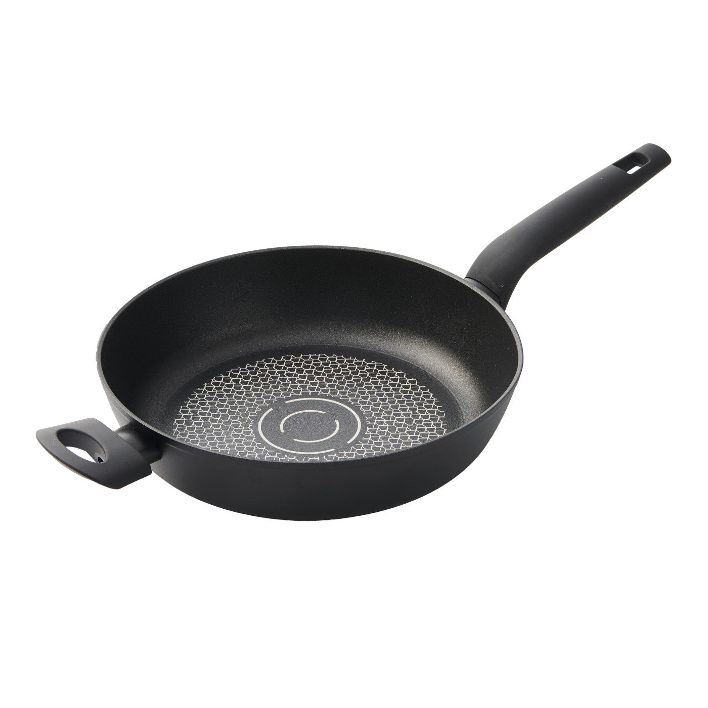 Betty Bossi Bratpfanne Betty Bossi Bratpfanne hoher Rand Antihaft Backofen tauglich, 28cm, Aluminium (1-tlg), für große Mengen, für Küche oder Camping, im Backofen bis 130°C