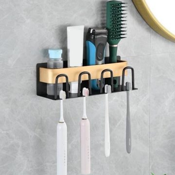 EBUY Zahnbürstenhalter Zahnputzbecherhalter ohne Bohren, Zahnbürstenhalter Wand, (1-St)