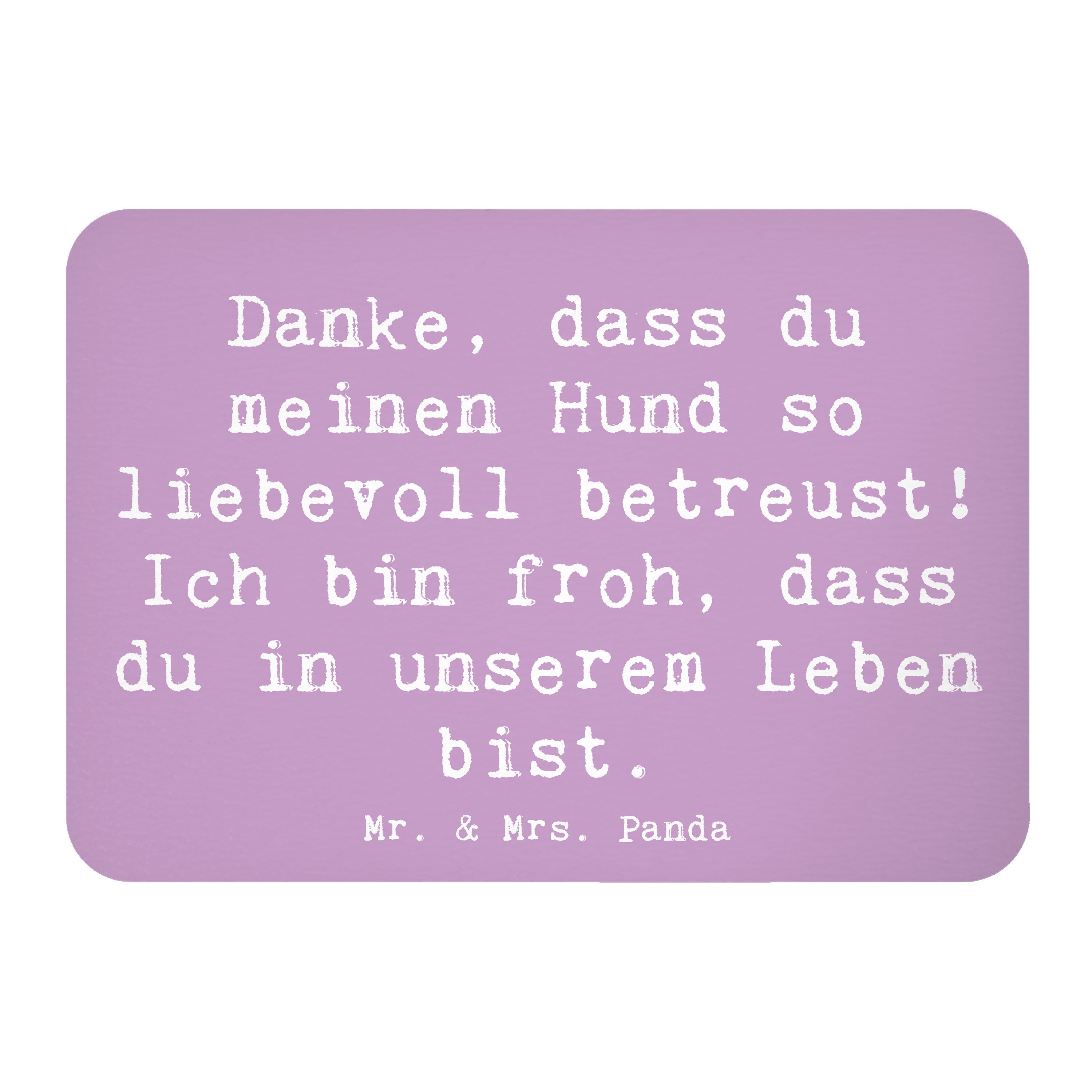 Magnet Spruch Danke Hundesitter - Lavendeltraum - Geschenk, Kühlschrank Deko