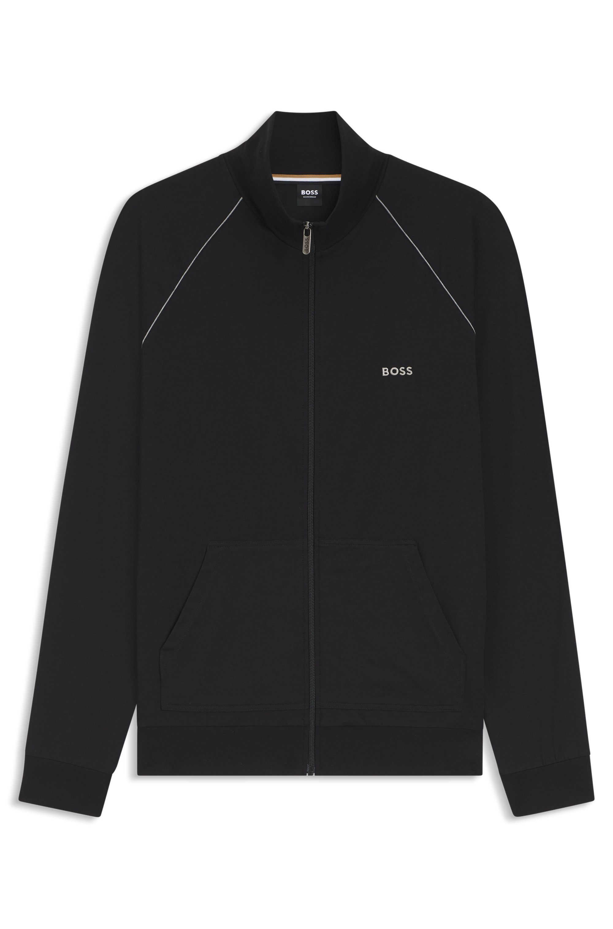 BOSS Sweatjacke Mix&Match Jacket Z mit Kontrastnaht am Ärmel – Bild 4 von 5