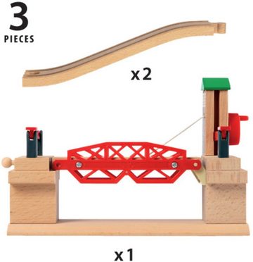 BRIO® Spielzeugeisenbahn-Brücke BRIO® WORLD, Hebebrücke, FSC®- schützt Wald - weltweit