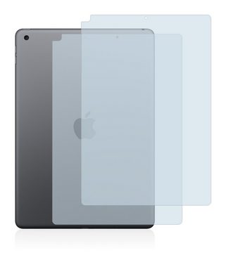 BROTECT Schutzfolie für Apple iPad 10.2" WiFi 2020 (Rückseite, 8. Gen), Displayschutzfolie, 2 Stück, Folie klar